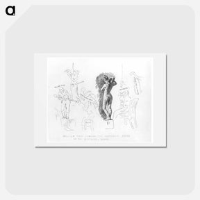 アートポストカード-William Rush Carving The Allegorical Figure Of The Schuylkill - トーマス エイキンズ Postcard.