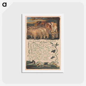 アートポストカード-The Clod & the Pebble - ウィリアム ブレイク Postcard.