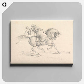 アートパネル-Wounded Turkish Cavalryman in Danger of Failling From His Horse
 - イェール大学アートギャラリー Canvas.