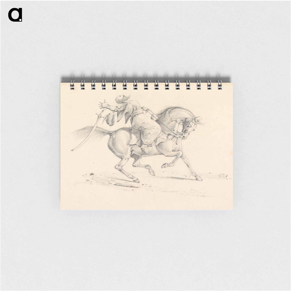 アートメモ帳-Wounded Turkish Cavalryman in Danger of Failling From His Horse
 - イェール大学アートギャラリー Memo.