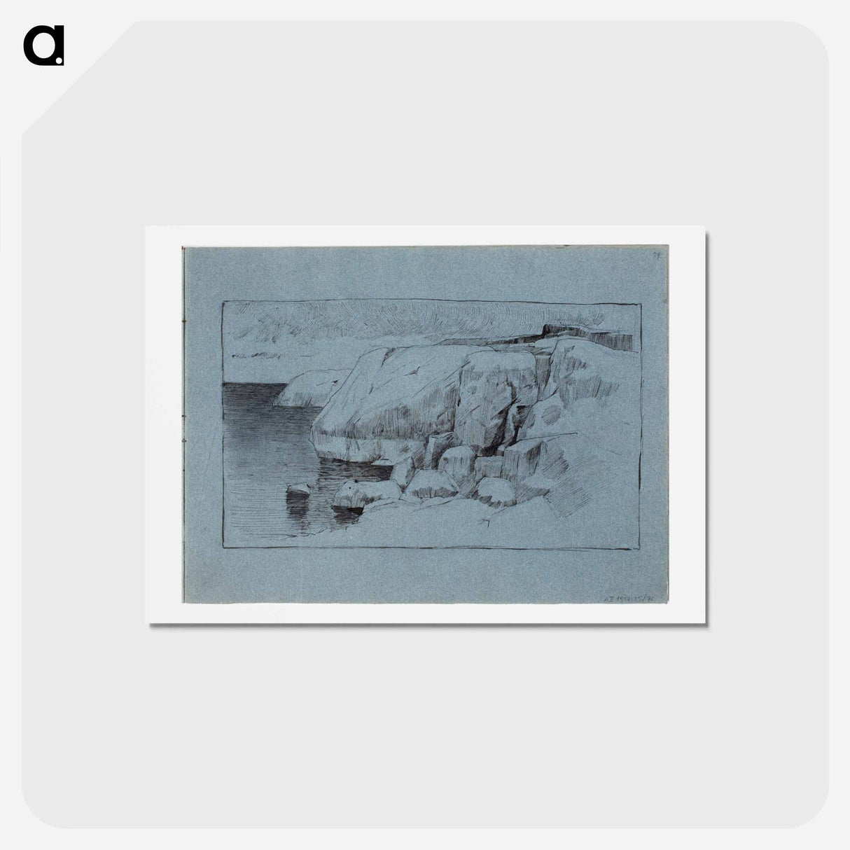 アートポストカード-(unknown)part of a sketchbook - アルバート エーデルフェルト Postcard.
