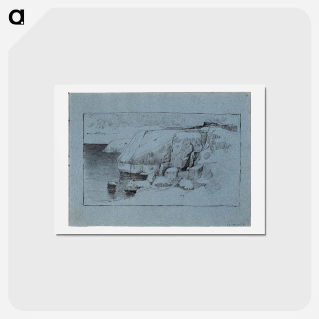 アートポストカード-(unknown)part of a sketchbook - アルバート エーデルフェルト Postcard.