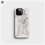 Woman with a hamper - アーノルド ピーター ワイズ クビンチャン Phone Case.