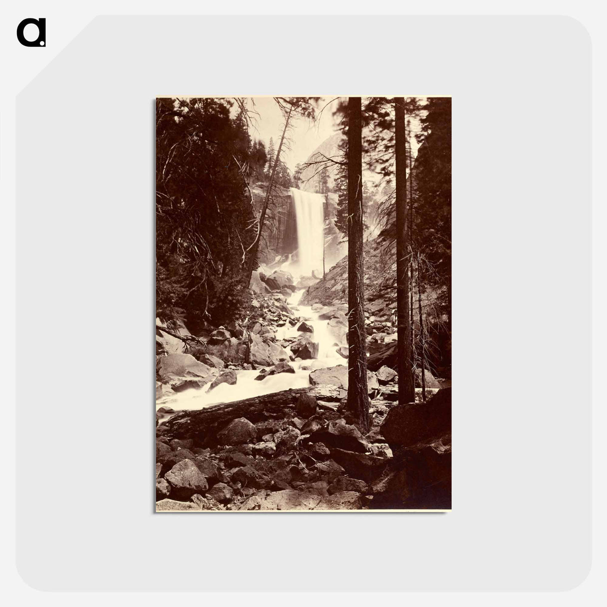 アートポストカード-Vernal Fall
 - エドワード マイブリッジ Postcard.