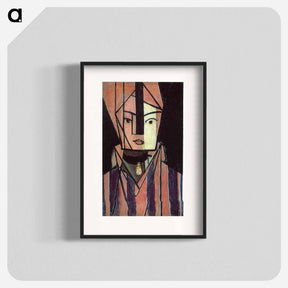 アートポスター-White and Pink Head - アンリ マティス Poster.