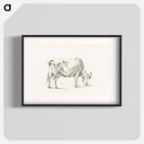 Standing cow - ジャン ベルナール Poster.