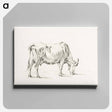 アートパネル-Standing cow - ジャン ベルナール Canvas.