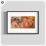 Roses and Small Nudes - Pierre-Auguste Renoir Poster.