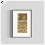Kalenderblad juni met uilen en scholeksters - テオ ヴァン ホイテマ Poster.
