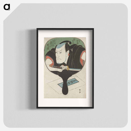 アートポスター-Figure with Sword Reflected in a Mirror
 - 歌川 国貞 Poster.