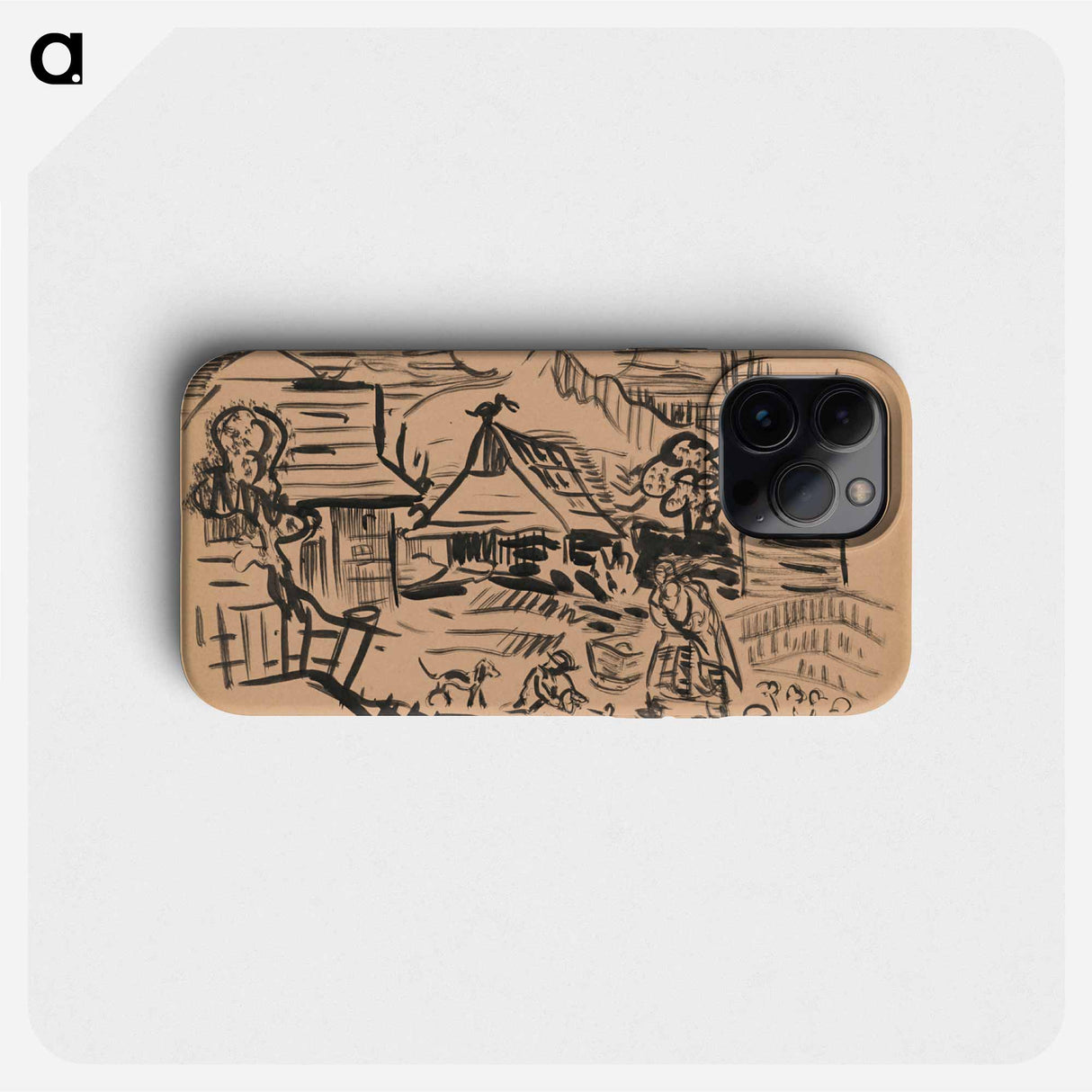 Village scenery - アーノルド ピーター ワイズ クビンチャン Phone Case.