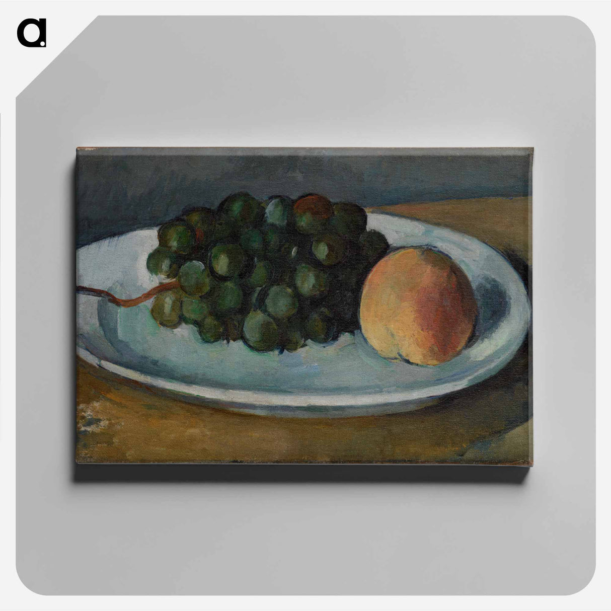 アートパネル-Grapes and Peach on a Plate
 - バーンズ・コレクション Canvas.