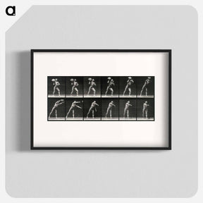 アートポスター-Man Throwing a Boulder
 - エドワード マイブリッジ Poster.