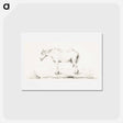 アートポストカード-Standing horse - ジャン ベルナール Postcard.