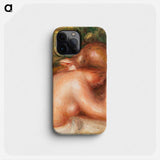 Nude Torso of Young Girl - ピエール オーギュスト ルノワール Phone Case.