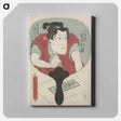 アートパネル-Mirror Portrait of a Swordsman
 - 歌川 国貞 Canvas.