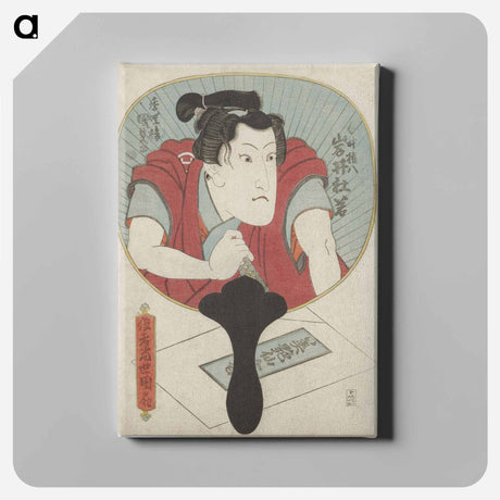 アートパネル-Mirror Portrait of a Swordsman
 - 歌川 国貞 Canvas.