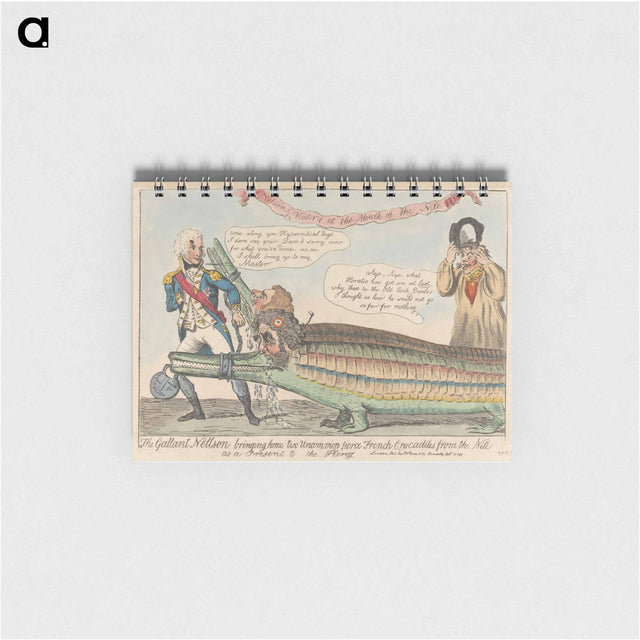 アートメモ帳-The Gallant Nelson Bringing Home Two Uncommon Fierce French Crocodiles from the Nile as a Present to the King
 - イェール大学アートギャラリー Memo.