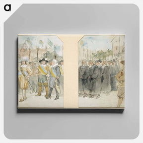 アートパネル-Inauguration of the academy in turku - アルバート エーデルフェルト Canvas.