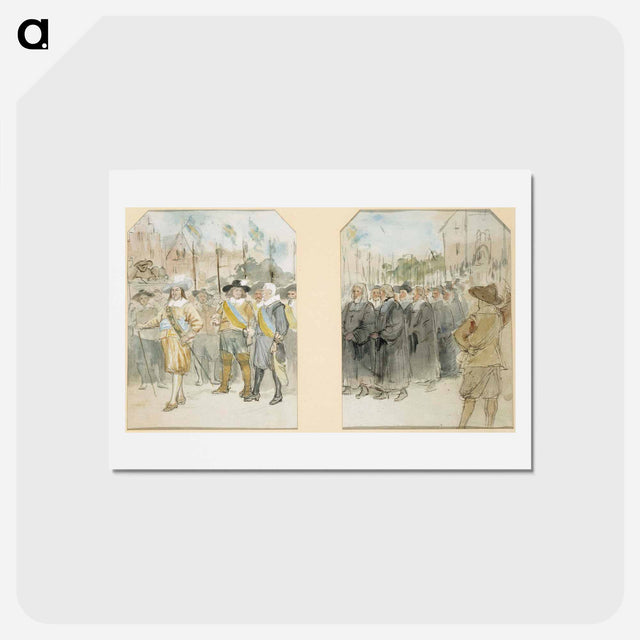 アートポストカード-Inauguration of the academy in turku - アルバート エーデルフェルト Postcard.
