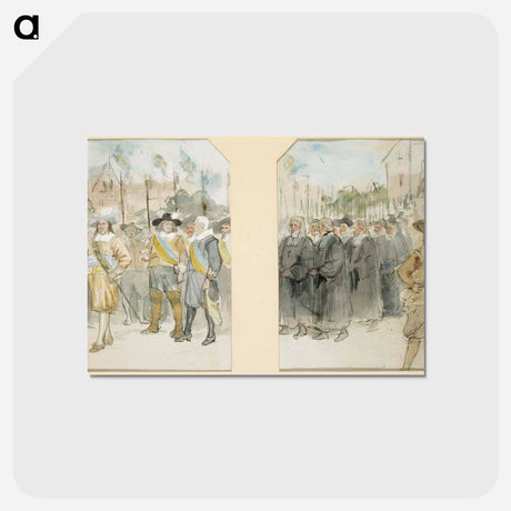 アートポストカード-Inauguration of the academy in turku - アルバート エーデルフェルト Postcard.