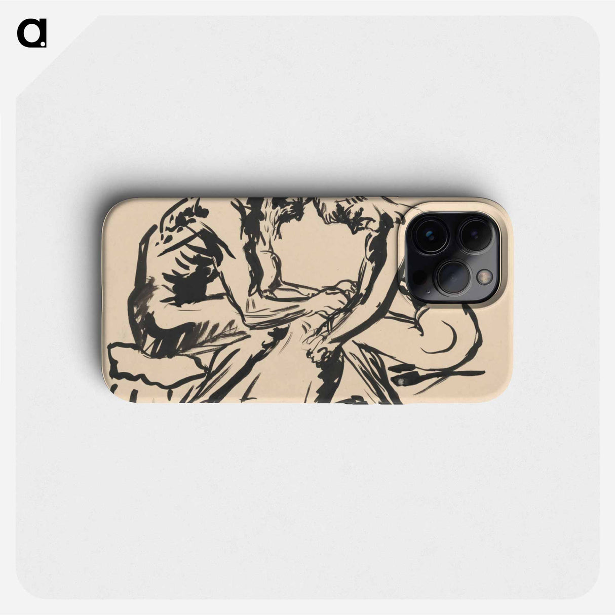 Two seated men - アーノルド ピーター ワイズ クビンチャン Phone Case.