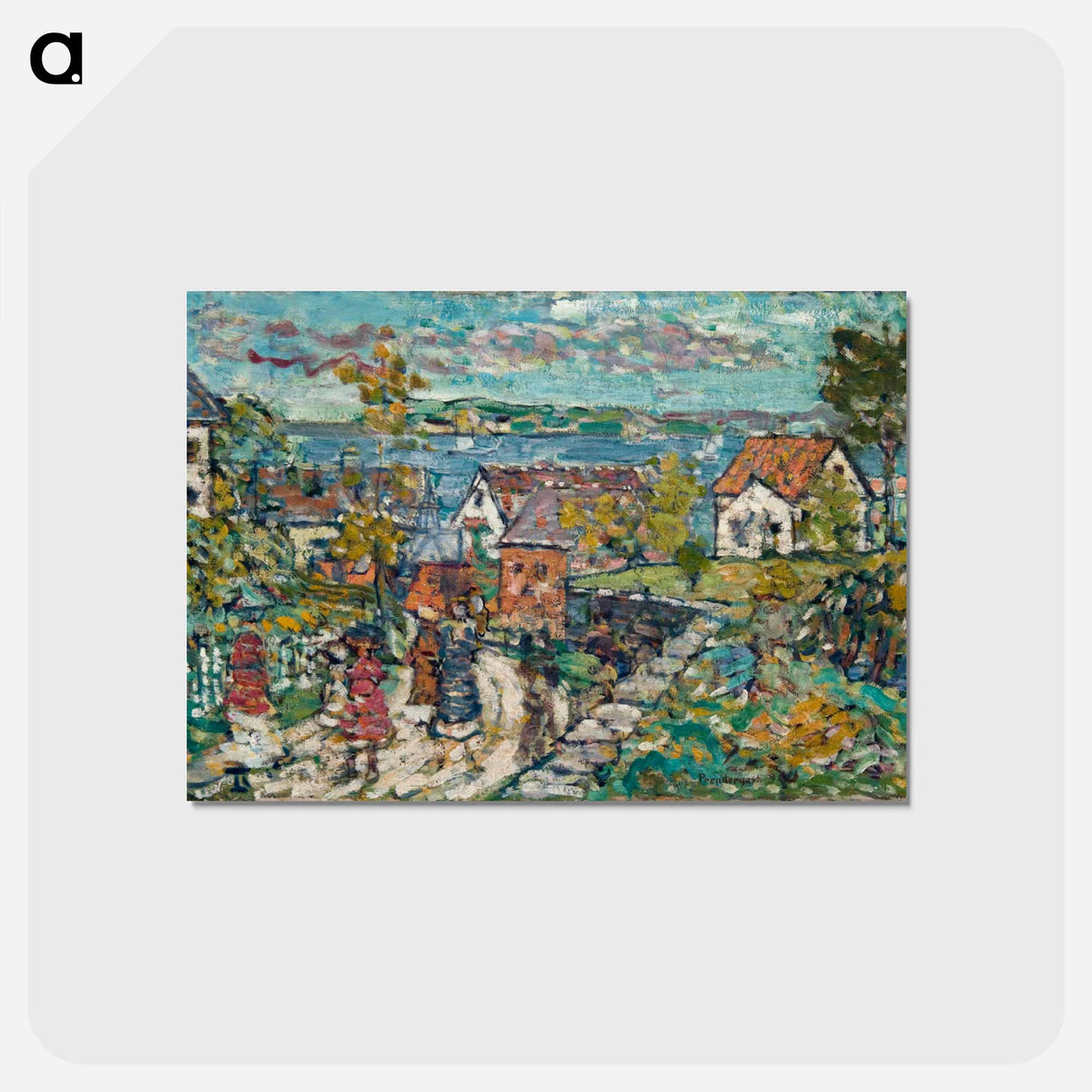 アートポストカード-Landscape (Road & Town)
 - バーンズ・コレクション Postcard.