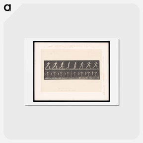 アートポストカード-Naked Man Walking
 - エドワード マイブリッジ Postcard.