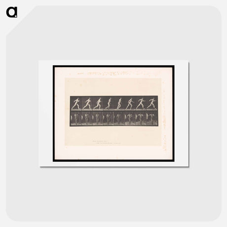 アートポストカード-Naked Man Walking
 - エドワード マイブリッジ Postcard.