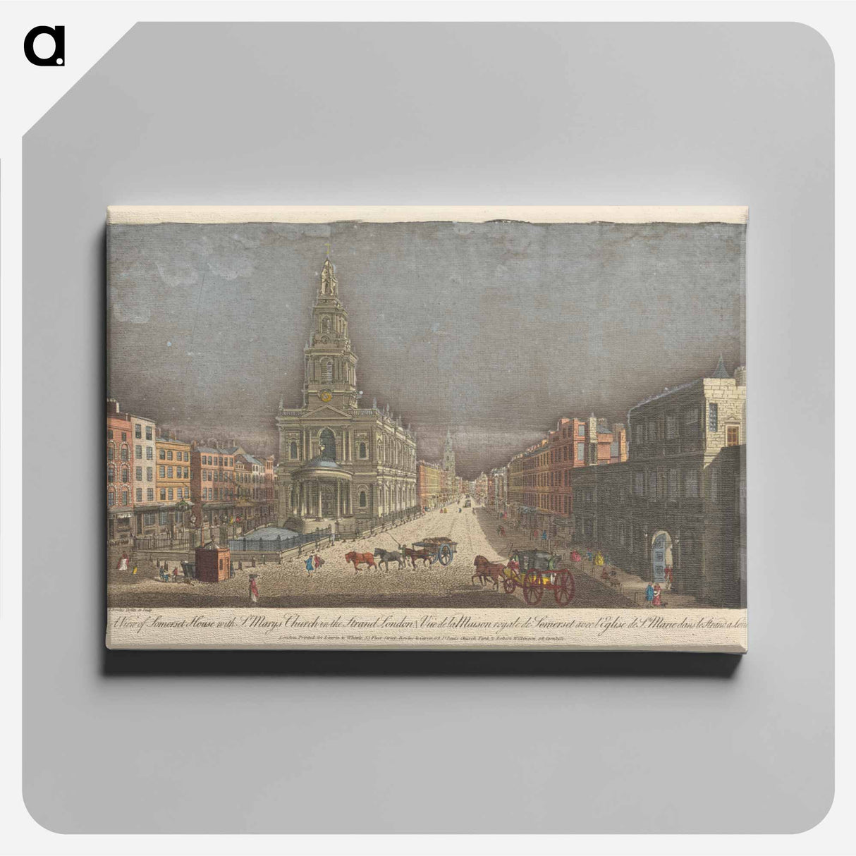アートパネル-A View of Somerset House with St. Mary's Church in the Strand London
 - イェール大学アートギャラリー Canvas.