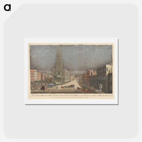 アートポストカード-A View of Somerset House with St. Mary's Church in the Strand London
 - イェール大学アートギャラリー Postcard.