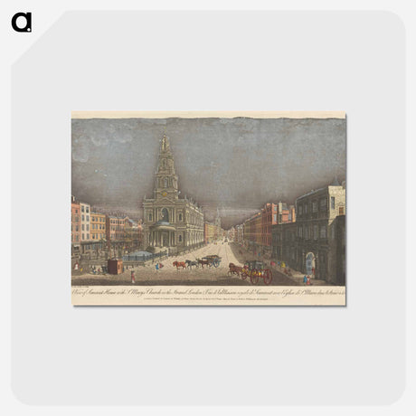 アートポストカード-A View of Somerset House with St. Mary's Church in the Strand London
 - イェール大学アートギャラリー Postcard.