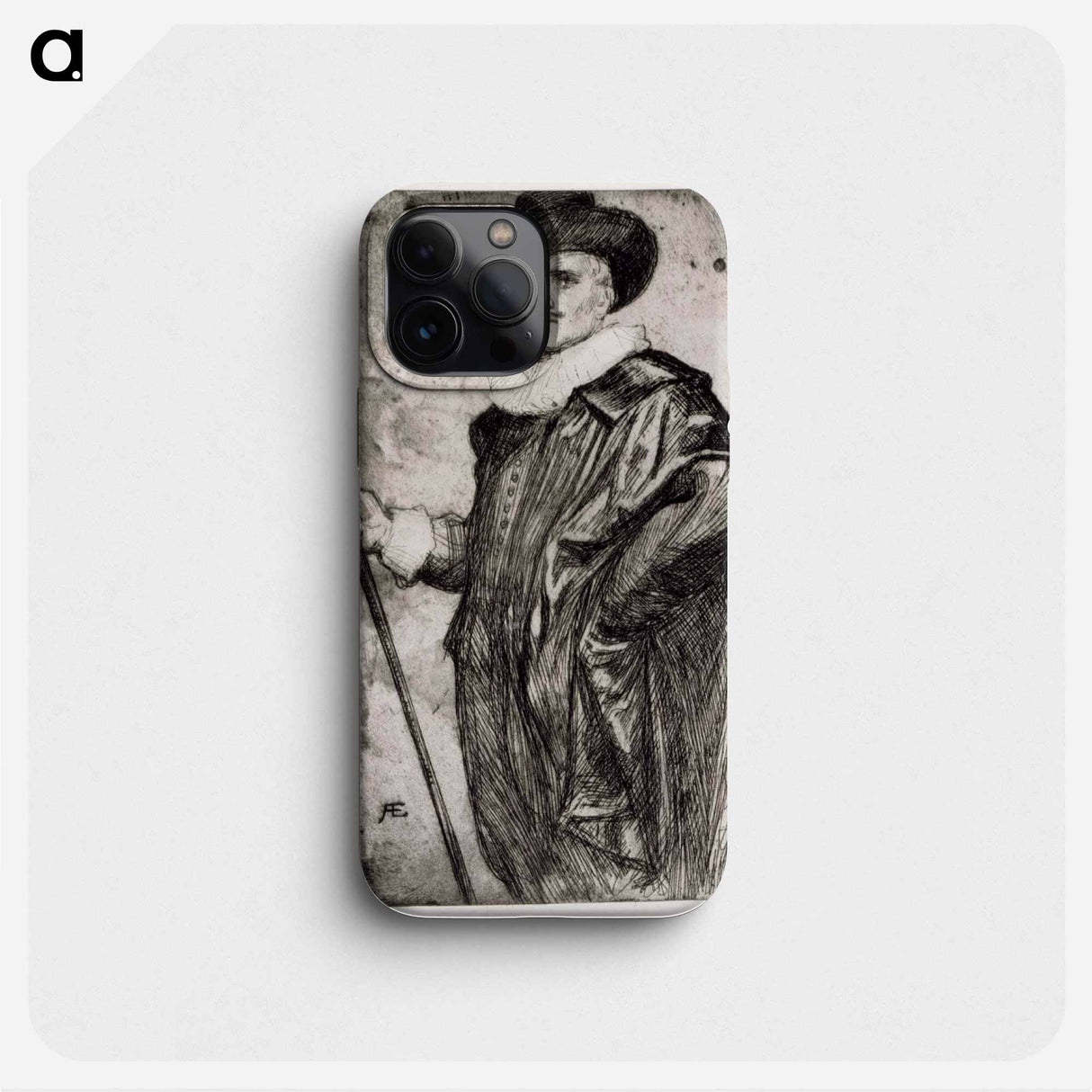 Mies 1600-luvun puvussa - アルバート エーデルフェルト Phone Case.