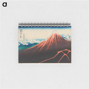 アートメモ帳-Rainstorm beneath the Summit - 葛飾 北斎 Memo.