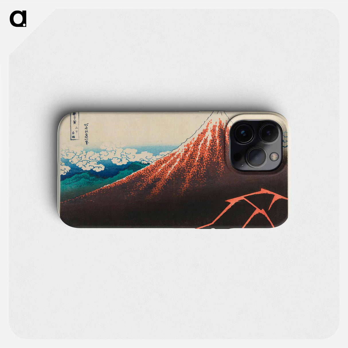 Rainstorm beneath the Summit - 葛飾 北斎 Phone Case.