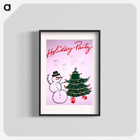 アートポスター-Holiday Party
 - 国立医学図書館 Poster.