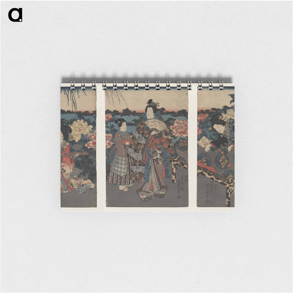 アートメモ帳-Fūki Kusa Sono No Yūran
 - 歌川 国貞 Memo.