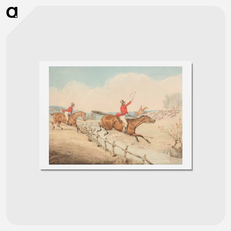 アートポストカード-Jumping a Low Rail and a Brook
 - イェール大学アートギャラリー Postcard.