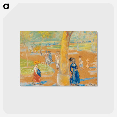 アートポストカード-Woman with Umbrella, Washington Square
 - バーンズ・コレクション Postcard.