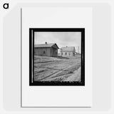 Abandoned house in Carey, Texas - Dorothea Lange Poster.