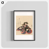 A comparison of Genroku poems and shells - Katsushika Hokusai Poster.