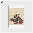 アートポストカード-A comparison of Genroku poems and shells - 葛飾 北斎 Postcard.