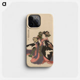 A comparison of Genroku poems and shells - Katsushika Hokusai Phone Case.