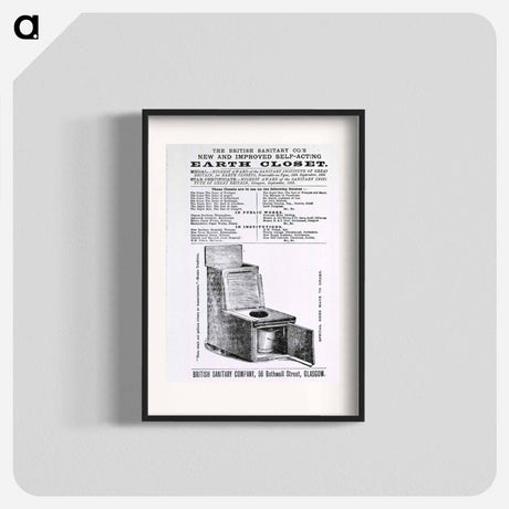 アートポスター-New and Improved Self-Acting Earth Closet
 - 国立医学図書館 Poster.