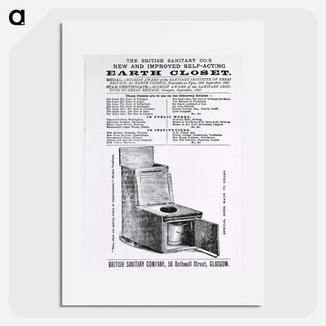 アートポスター-New and Improved Self-Acting Earth Closet
 - 国立医学図書館 Poster.