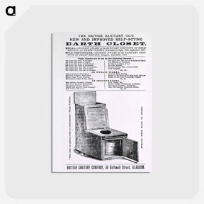 アートポストカード-New and Improved Self-Acting Earth Closet
 - 国立医学図書館 Postcard.