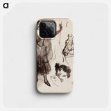 (unknown)part of a sketchbook - アルバート エーデルフェルト Phone Case.