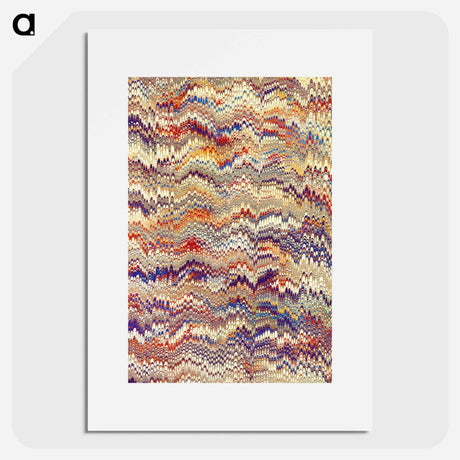 アートポスター-Decorative Paper from The Great Favourite, or, The Duke of Lerma
 - 大英図書館 Poster.