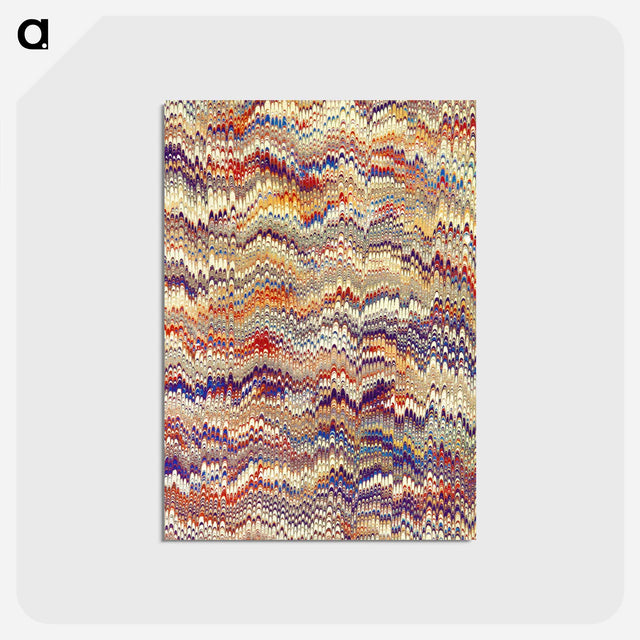 アートポストカード-Decorative Paper from The Great Favourite, or, The Duke of Lerma
 - 大英図書館 Postcard.