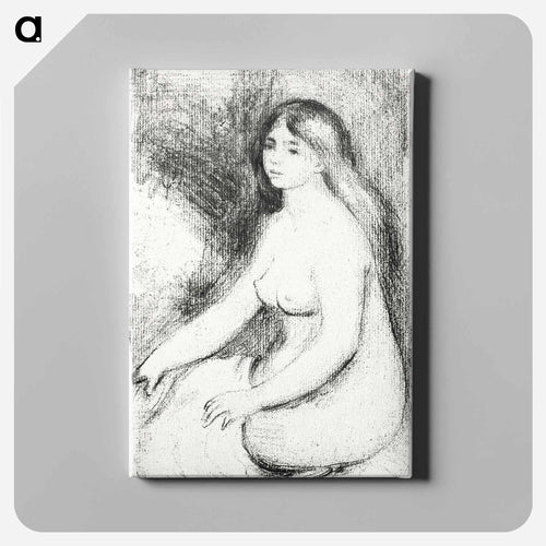 Seated Bather - Pierre-Auguste Renoir Canvas.